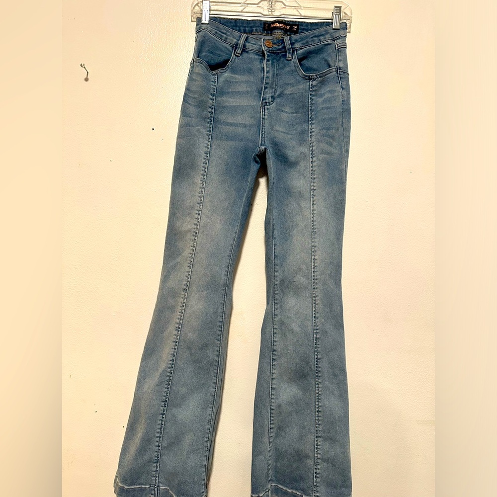 Dollhouse Curvy Collection Jackie high rise flare jeans